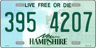 NH license plate 3954207