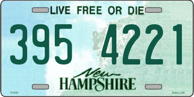 NH license plate 3954221