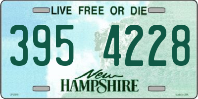 NH license plate 3954228