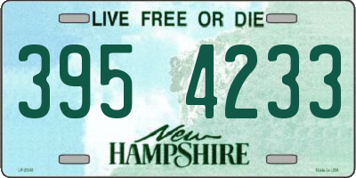 NH license plate 3954233