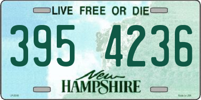 NH license plate 3954236