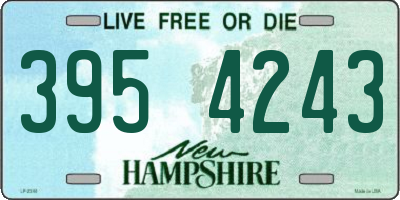 NH license plate 3954243