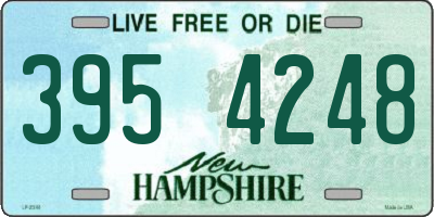 NH license plate 3954248