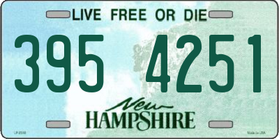 NH license plate 3954251