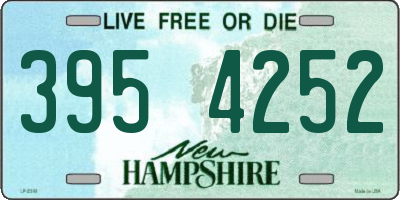 NH license plate 3954252