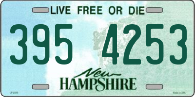 NH license plate 3954253