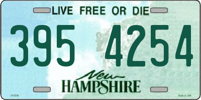 NH license plate 3954254