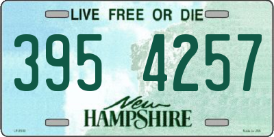 NH license plate 3954257