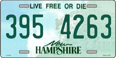 NH license plate 3954263