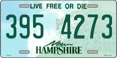 NH license plate 3954273
