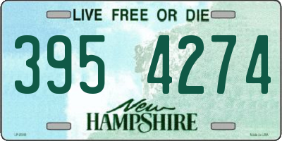 NH license plate 3954274