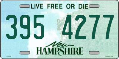 NH license plate 3954277