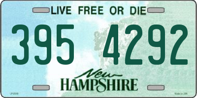 NH license plate 3954292