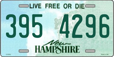 NH license plate 3954296