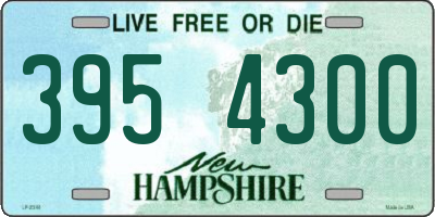 NH license plate 3954300