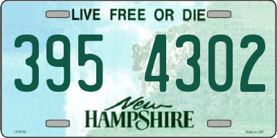 NH license plate 3954302