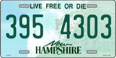 NH license plate 3954303