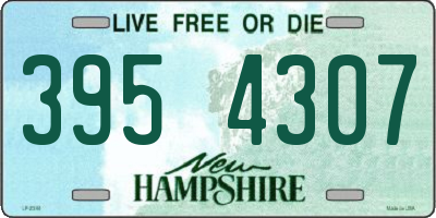 NH license plate 3954307