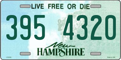 NH license plate 3954320