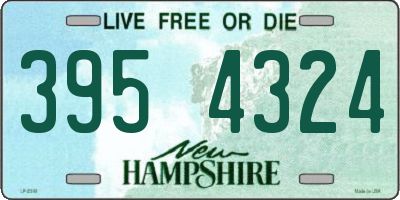 NH license plate 3954324