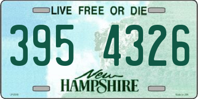 NH license plate 3954326