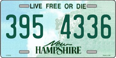NH license plate 3954336