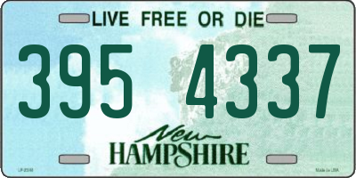 NH license plate 3954337