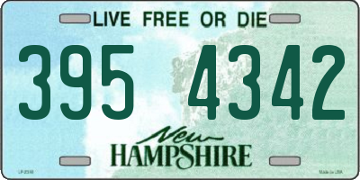 NH license plate 3954342