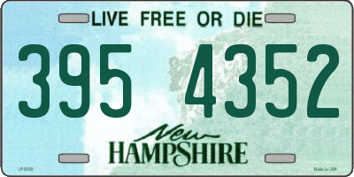 NH license plate 3954352