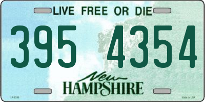 NH license plate 3954354