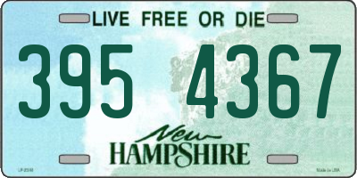 NH license plate 3954367