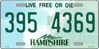 NH license plate 3954369