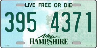 NH license plate 3954371