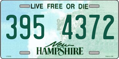 NH license plate 3954372