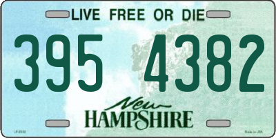 NH license plate 3954382