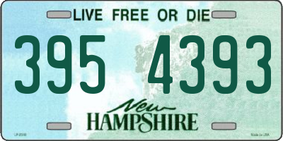 NH license plate 3954393