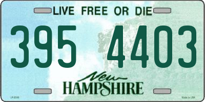 NH license plate 3954403