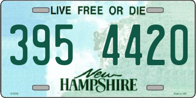 NH license plate 3954420