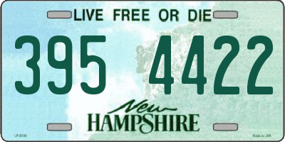 NH license plate 3954422