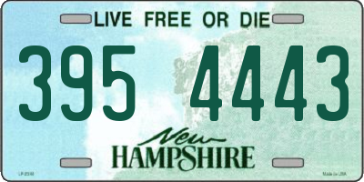 NH license plate 3954443