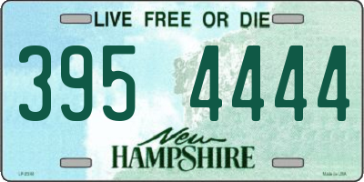 NH license plate 3954444