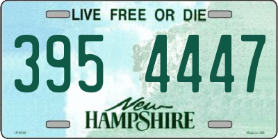 NH license plate 3954447