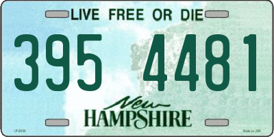 NH license plate 3954481