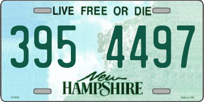 NH license plate 3954497