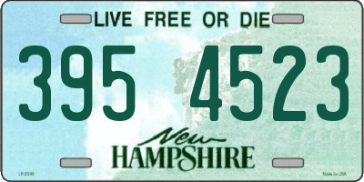 NH license plate 3954523