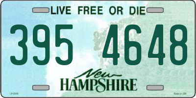 NH license plate 3954648