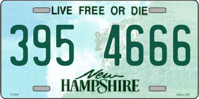 NH license plate 3954666
