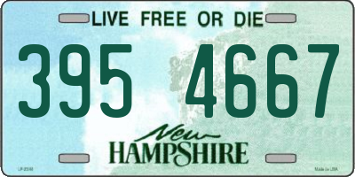 NH license plate 3954667