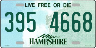 NH license plate 3954668