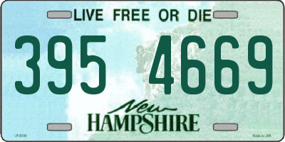 NH license plate 3954669